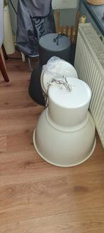 Ikea Hektar Hanglamp - Industrieel Design Wit & Grijs, Ophalen, Zo goed als nieuw, Metaal, Minder dan 50 cm
