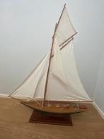 Houten model zeilboot 88 cm hoog, Hobby en Vrije tijd, Modelbouw | Boten en Schepen, Ophalen, Gebruikt, Overige merken