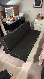 Zwarte slaapbank, Ophalen, 100 cm, Eenpersoons, Zwart