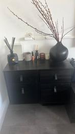 Wandkast goed in staat, Huis en Inrichting, Kasten | Dressoirs, Ophalen, Gebruikt, Zwart woodhout, 50 tot 100 cm
