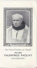 Bp270 prentje paterke van Hasselt Valentinus paquay, Ophalen of Verzenden, Zo goed als nieuw, Kaart of Prent