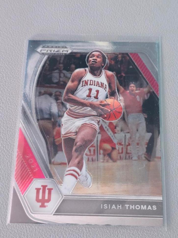 2021-22 Panini Prizm Draft Picks Prizms Silver #36 Isiah Tho, Hobby en Vrije tijd, Stickers en Plaatjes, Zo goed als nieuw, Plaatje