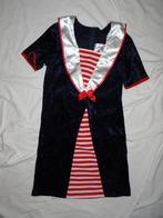 Leuk blauw/wit/rood MATROOS/MARINE/NAVY jurkje + hoedje, Kinderen en Baby's, Carnavalskleding en Verkleedspullen, Ophalen, Gebruikt