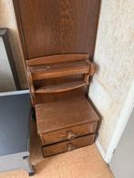 Houten Bedframe met Nachtkastje, Huis en Inrichting, Ophalen, Gebruikt, Bruin, Tweepersoons