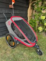 HAMAX Outback one (rood/zwart), Fietsen en Brommers, Ophalen of Verzenden, Zo goed als nieuw, Kinderkar, Vering