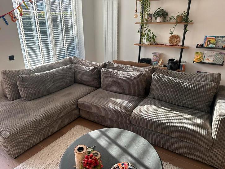 Goossens Hoekbank - 8 jaar oud, in goede staat, Huis en Inrichting, Banken | Bankstellen, Gebruikt, Hoekbank, Vierpersoons of meer