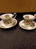 ROYAL ALBERT BONE CHINA dames, heren kop en schotel, Ophalen of Verzenden