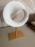 Ornament Licht Wit met Gouden Voet, Ophalen of Verzenden, Zo goed als nieuw