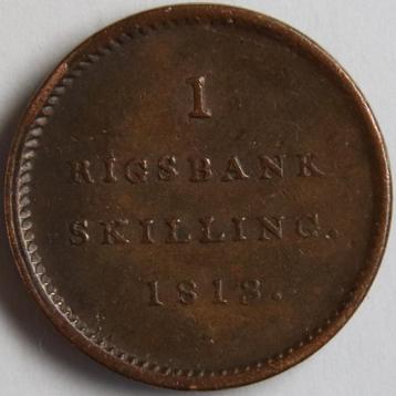 Denemarken 1 rigsbankskilling 1813 beschikbaar voor biedingen