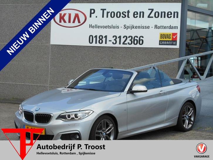 BMW 2 Serie Cabrio 220I AUTOMAAT M-pakket NL auto/Navigatie/, Auto's, BMW, Bedrijf, Te koop, 2-Serie, ABS, Airbags, Airconditioning