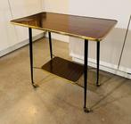 Vintage Hollywood Regency trolley tafeltje serveerwagen bar, Zo goed als nieuw, Vintage midcentury Hollywood Regency jaren 70 seventies design