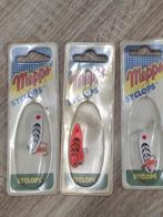 Setje 3 vintage Mepps Syclops lepeltjes maatje 00 (kunstaas), Watersport en Boten, Ophalen of Verzenden, Nieuw, Overige typen