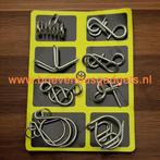 Metalen 3d IQ puzzels (set van 8), Verzenden, Nieuw, Overige typen