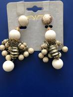 oorbellen, Overige materialen, Hangers, Wit, Nieuw