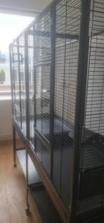 dubbele Montanakooi, Ophalen, Zo goed als nieuw, Metaal, Vogelkooi