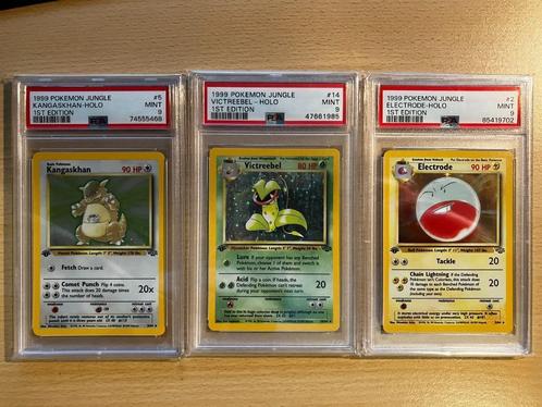Pokemon Jungle - 1st edition PSA 9, Hobby en Vrije tijd, Verzamelkaartspellen | Pokémon, Zo goed als nieuw, Losse kaart, Ophalen of Verzenden