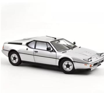BMW M1 1980 Zilver metallic schaal 1:18 NOREV ref: 183226 beschikbaar voor biedingen