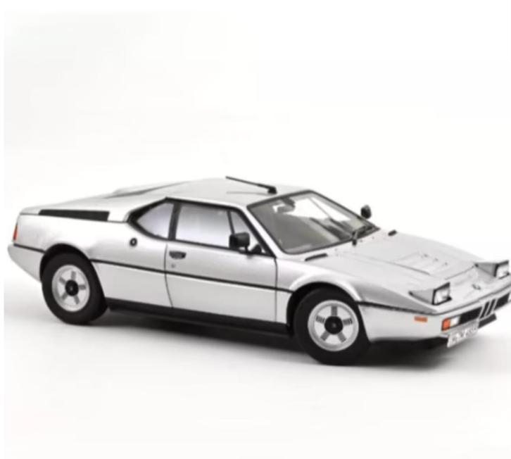 BMW M1 1980 Zilver metallic schaal 1:18 NOREV ref: 183226, Hobby en Vrije tijd, Modelauto's | 1:18, Nieuw, Auto, Norev, Verzenden