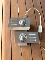 Space Age wandlamp. Vintage, Huis en Inrichting, Lampen | Wandlampen, Ophalen, Gebruikt, Metaal