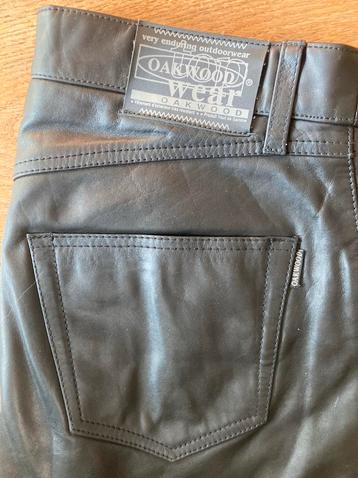 Oakwood leren jeans mt 30 nieuw staat €40,incl verz postnl beschikbaar voor biedingen