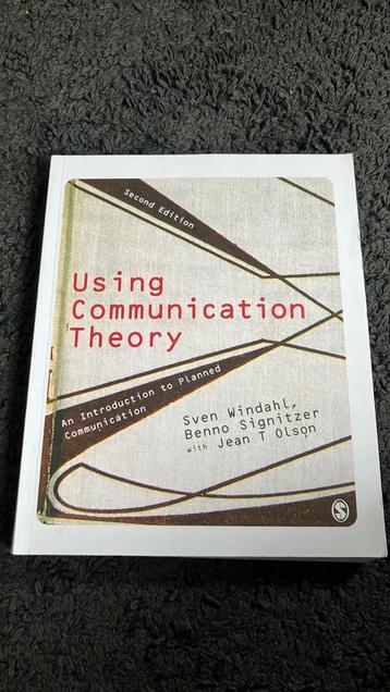 Using Communication Theory by Sven Windahl, Benno Signitzer beschikbaar voor biedingen