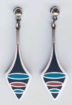 Poul Warmind Scandinavisch design oorbellen zilver Danmark, Antiek en Kunst, Ophalen of Verzenden