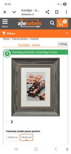 Vintage Bruine Fotolijstjes met Passe-Partout, Ophalen of Verzenden, Gebruikt