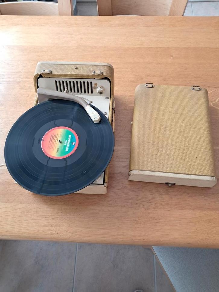 Vintage Philips ag9148 kofferplatenspeler, Audio, Tv en Foto, Platenspelers, Gebruikt, Platenspeler, Philips, Automatisch, Ophalen