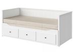 Ikea bedbank Hemnes, zonder matrassen, Huis en Inrichting, Slaapkamer | Bedden, Ophalen, Gebruikt, Landelijk modern, Wit