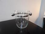 Art Deco Frans ijsemmertje, zilver/glas, Ophalen of Verzenden