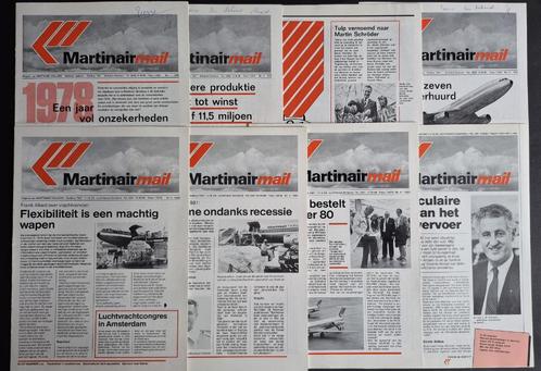8x Martin Airmail van 1978 t/m 1984 (N225), Verzamelen, Luchtvaart en Vliegtuigspotten, Gebruikt, Boek of Tijdschrift, Ophalen of Verzenden