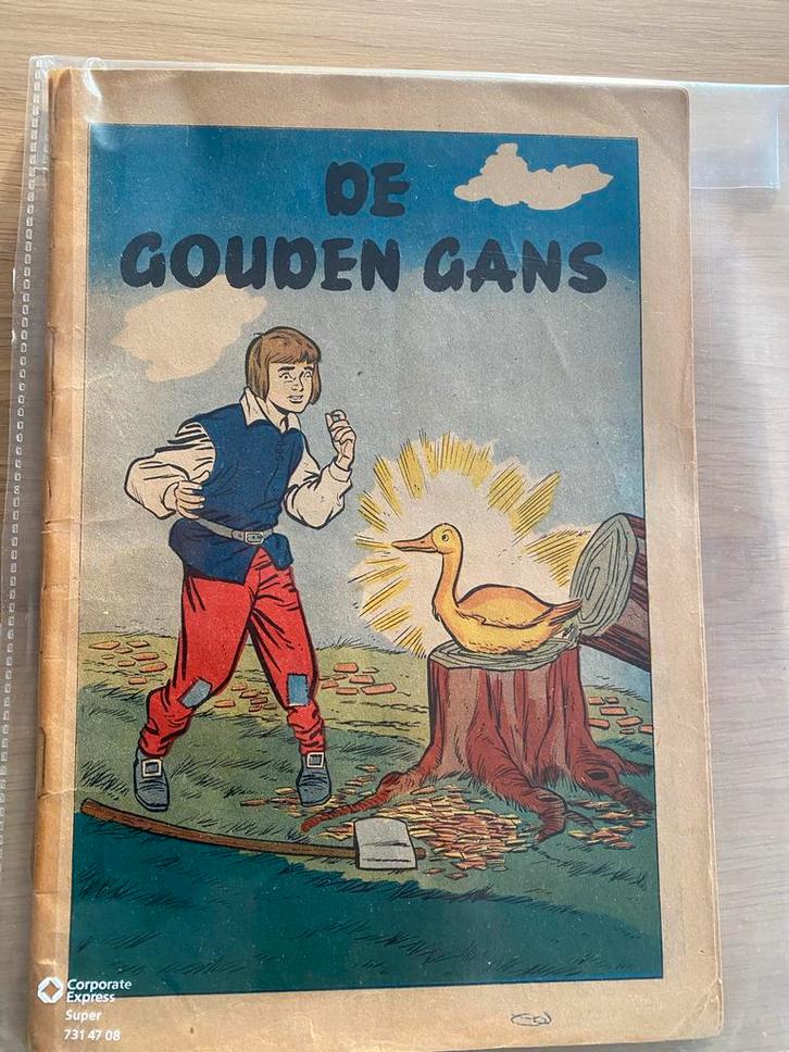 De Gouden Gans - Grimm Sprookje jaren 60, Boeken, Sprookjes en Fabels, Gelezen, Ophalen of Verzenden
