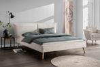 Tweepersoonsbed gestoffeerd met rib fluweel. Korte levertijd, Verzenden, 200 cm, Stof, 160 cm