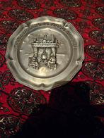 Tinnen sierbord met haard voorstelling, Antiek en Kunst, Antiek | Wandborden en Tegels, Ophalen