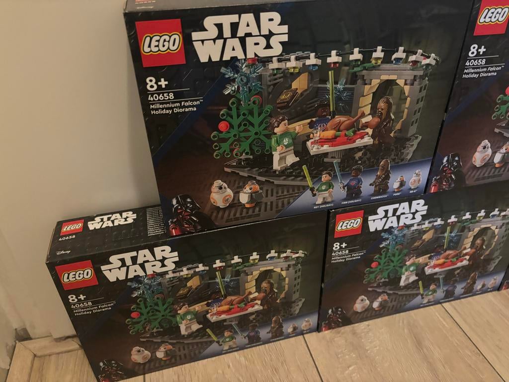 5x LEGO 40658 Millennium Falcon Holiday Diorama - Nieuw!, Kinderen en Baby's, Speelgoed | Duplo en Lego, Nieuw, Lego, Complete set