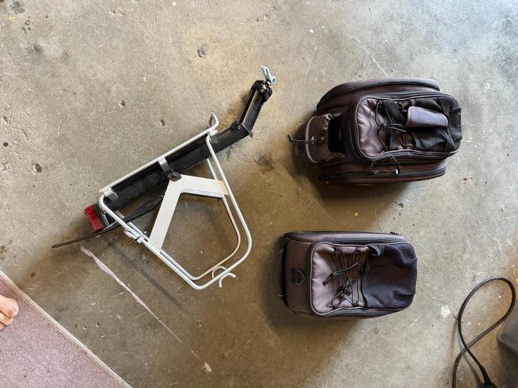 Topeak MTX Beamrack + tas, Fietsen en Brommers, Fietsaccessoires | Bagagedragers, Zo goed als nieuw, Ophalen of Verzenden