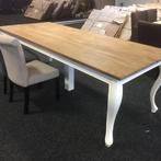 eettafel Queen Ann Teak blad white-wash160 cm Laagste prijs, 75 cm of meer, 150 tot 200 cm, Nieuw, Ophalen of Verzenden