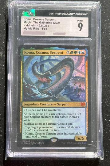 Koma, Cosmos Serpent Foil MTG Kaldheim CGC 9 MINT beschikbaar voor biedingen