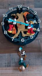 Vintage Walt Disney Mickey Mouse Donald Duck & Goofy klok, Verzamelen, Disney, Donald Duck, Ophalen of Verzenden, Zo goed als nieuw