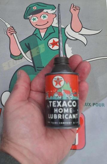 Super zeldzaam olieblik THE TEXAS COMPANY Home Lubricant.  beschikbaar voor biedingen
