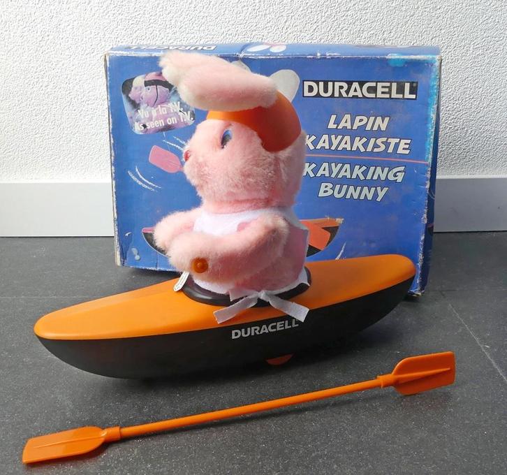 Duracell Kayaking bunny kano kajak konijn, Verzamelen, Sportartikelen en Voetbal, Gebruikt, Beeldje of Poppetje, Overige sporten