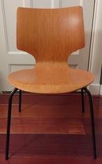 Stoel Scandinavisch design retro vintage plywood, Ophalen, Gebruikt, Bruin, Eén