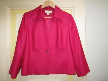 Vintage roze zijden jasje maat 40 beschikbaar voor biedingen