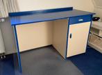 Houten bureau met lade en deur, Ophalen, Gebruikt, Bureau