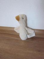 Tiamo Little Dutch wit pluche gans staafknuffel piep knisper, Ophalen of Verzenden, Zo goed als nieuw, Eend