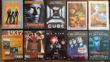 10 DVD's van thrillers tot actiefilms en 1 docu beschikbaar voor biedingen