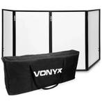 Vonyx DB2 inklapbaar DJ booth scherm met tas - 280 x 120 wit, Ophalen of Verzenden, Nieuw, Achtergrond