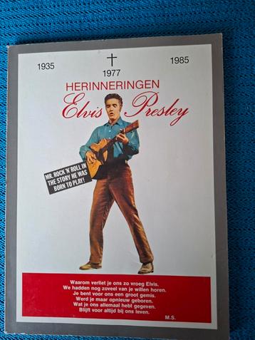 Herinneringen Elvis Presley - 1935-1985 beschikbaar voor biedingen