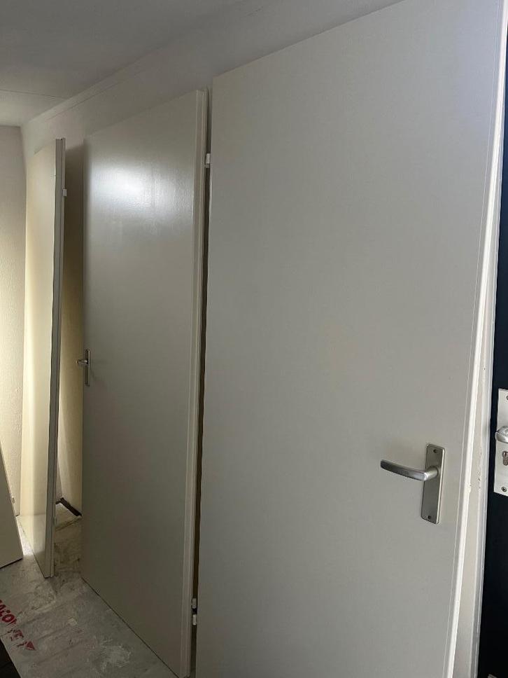 Binnendeuren inclusief deurbeslag zonder scharnieren met, Doe-het-zelf en Verbouw, Hang- en Sluitwerk, Gebruikt, Overige typen