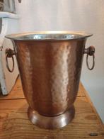 Prachtige koperkleurige emmer/champagnekoeler, Ophalen of Verzenden, Zo goed als nieuw, Minder dan 5 flessen, Minder dan 50 cm